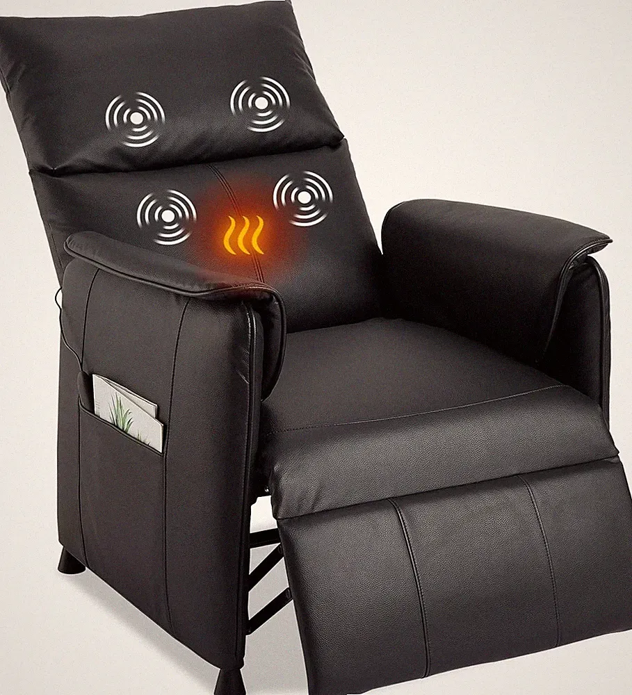 Elertric Recliner Chair 4 Massage Modes,Lumbar Heat,Adjustable 105°–160° Recline