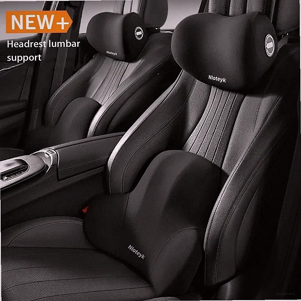 Memory Foam Lumbar Support Cushion for Home Office Car Seat Back Chair Pillow