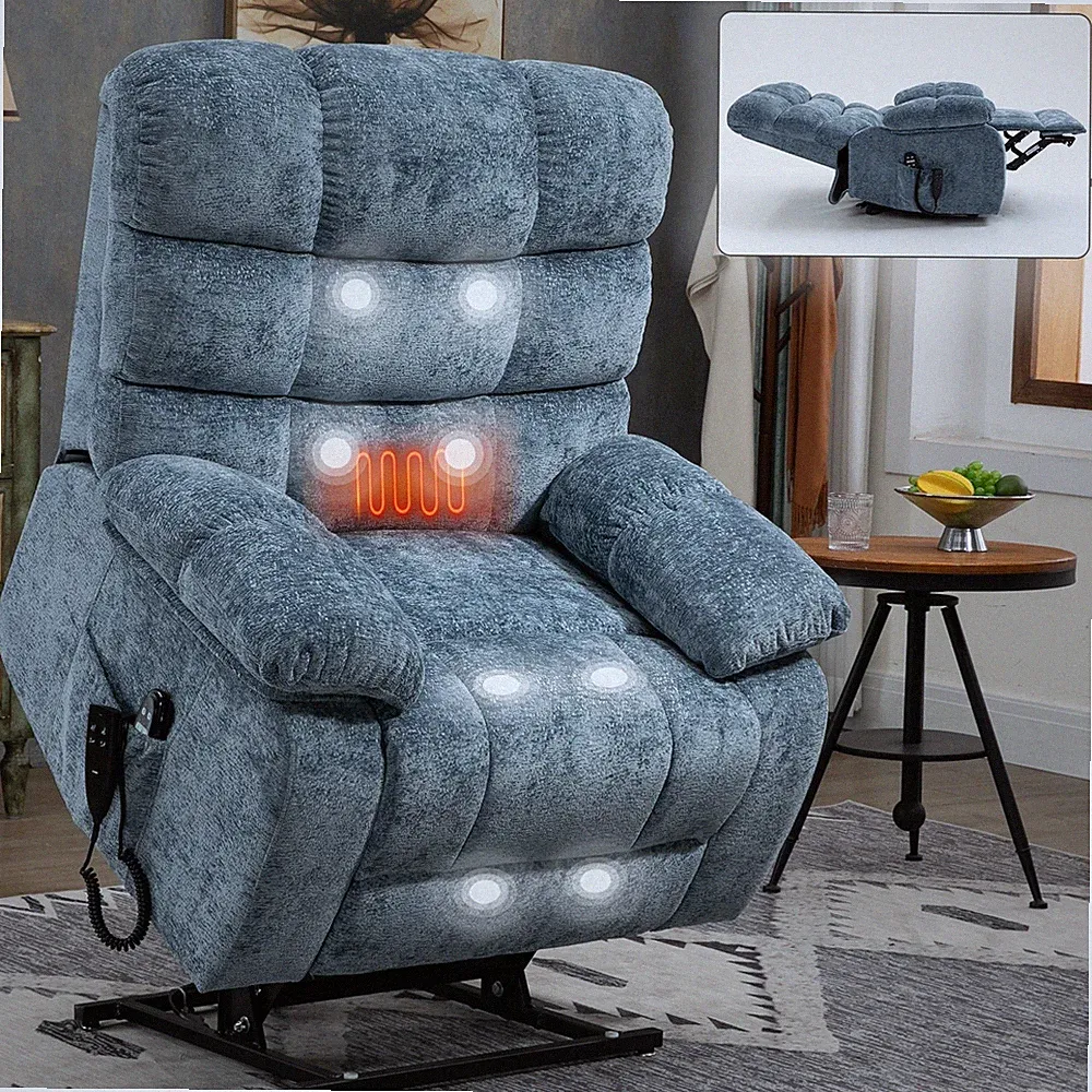 power lift recliner chair with adjustable lumbar support