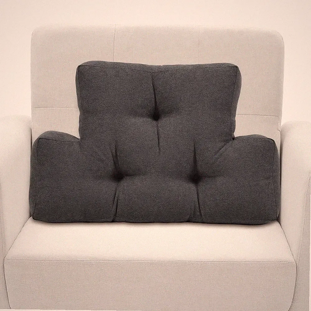 TANYOO Back Pillow for Recliner Lumbar Support Soft Medium, Dark Grey